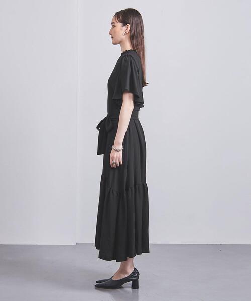 FLICKA(フリッカ)の「<FLICKA>ティアード ショートスリーブ ワンピース(ワンピース・レディース・ブラック・0)」の3枚目の写真