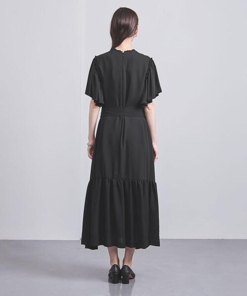 FLICKA(フリッカ)の「<FLICKA>ティアード ショートスリーブ ワンピース(ワンピース・レディース・ブラック・0)」の4枚目の写真