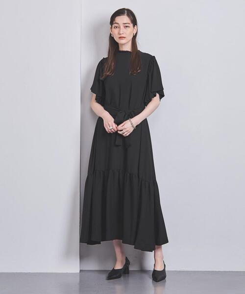 FLICKA(フリッカ)の「<FLICKA>ティアード ショートスリーブ ワンピース(ワンピース・レディース・ブラック・0)」の5枚目の写真