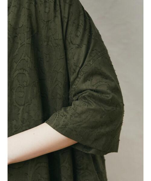 Green　Parks（グリーンパークス）の「JQシャツワンピース（ワンピース・レディース・ブラック/ブルー/カーキ・FREE）」の11枚目の写真