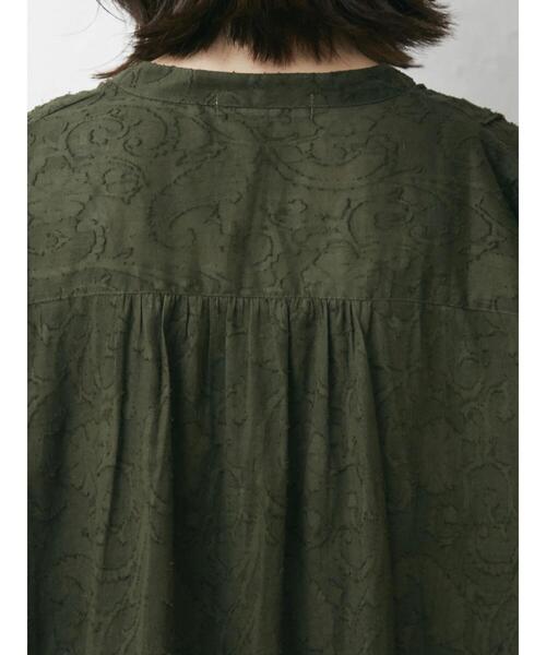 Green　Parks（グリーンパークス）の「JQシャツワンピース（ワンピース・レディース・ブラック/ブルー/カーキ・FREE）」の12枚目の写真