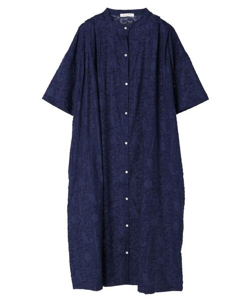 Green　Parks（グリーンパークス）の「JQシャツワンピース（ワンピース・レディース・ブラック/ブルー/カーキ・FREE）」の13枚目の写真