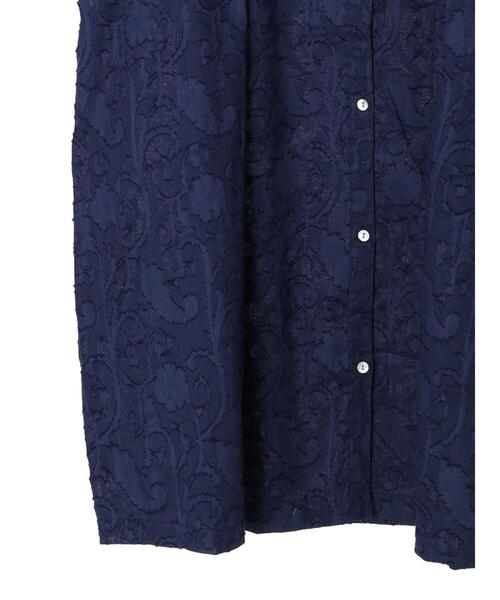 Green　Parks（グリーンパークス）の「JQシャツワンピース（ワンピース・レディース・ブラック/ブルー/カーキ・FREE）」の17枚目の写真