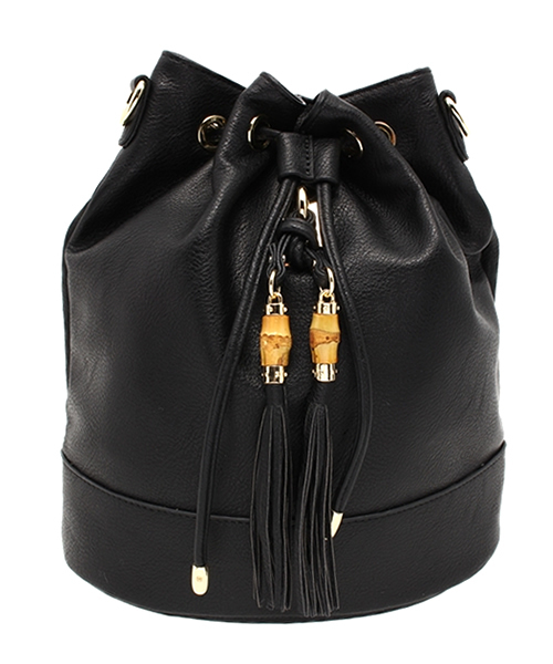 DISCOAT（ディスコート）の「【Discoat】バンブータッセル巾着2wayリュック（バックパック/リュック・レディース・ピンク/オフホワイト/ブラック・ﾌﾘ-）」の3枚目の写真