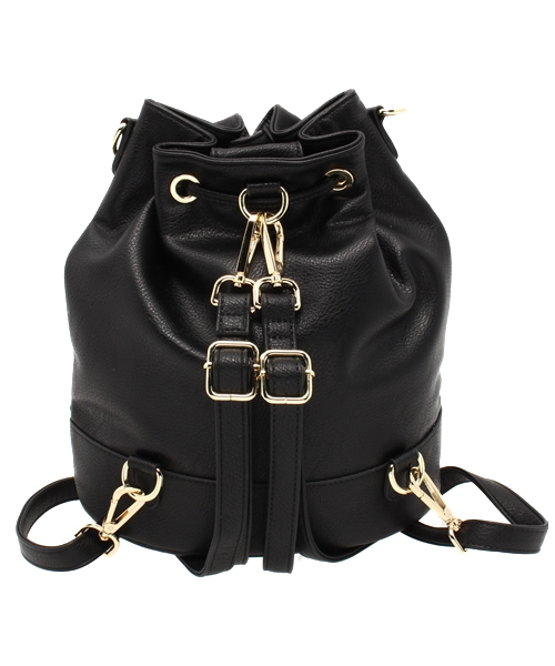 DISCOAT（ディスコート）の「【Discoat】バンブータッセル巾着2wayリュック（バックパック/リュック・レディース・ピンク/オフホワイト/ブラック・ﾌﾘ-）」の11枚目の写真