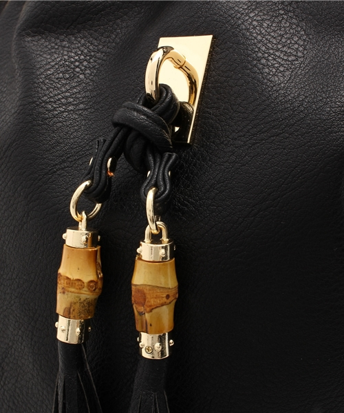 DISCOAT（ディスコート）の「【Discoat】バンブータッセル巾着2wayリュック（バックパック/リュック・レディース・ピンク/オフホワイト/ブラック・ﾌﾘ-）」の14枚目の写真