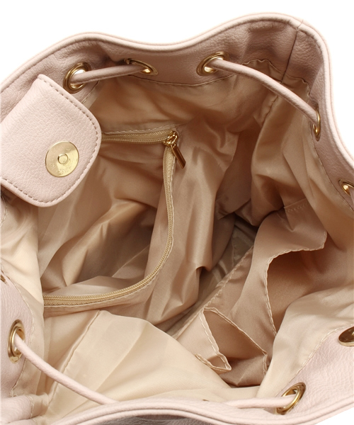 DISCOAT（ディスコート）の「【Discoat】バンブータッセル巾着2wayリュック（バックパック/リュック・レディース・ピンク/オフホワイト/ブラック・ﾌﾘ-）」の9枚目の写真