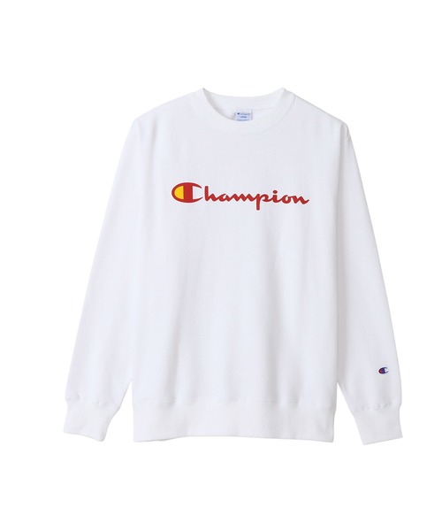 Champion（チャンピオン）の「【Champion/チャンピオン】メンズ ベーシック クルーネックスウェットシャツ（スウェット・メンズ・ホワイト/ブラック/ネイビー/ブラウン/グレー・SMALL/MEDIUM/LARGE/X-LARGE）」の2枚目の写真