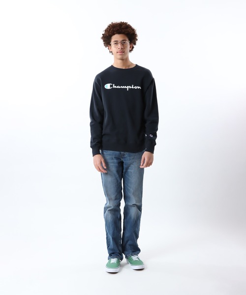 Champion（チャンピオン）の「【Champion/チャンピオン】メンズ ベーシック クルーネックスウェットシャツ（スウェット・メンズ・ホワイト/ブラック/ネイビー/ブラウン/グレー・SMALL/MEDIUM/LARGE/X-LARGE）」の20枚目の写真