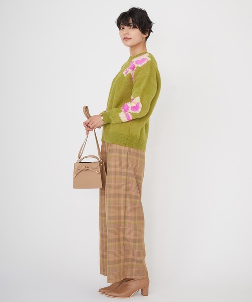 JETSET SOLO PLUS (ジェットセットソロプラス)の「チェック ワイドパンツ(その他パンツ・レディース・ベージュ・36)」の6枚目の写真