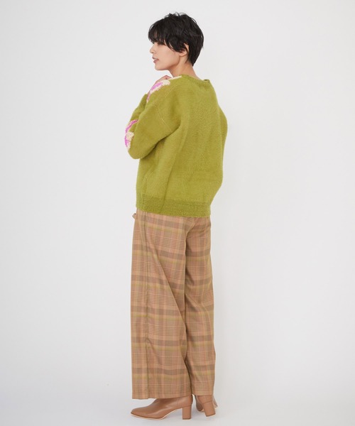 JETSET SOLO PLUS (ジェットセットソロプラス)の「チェック ワイドパンツ(その他パンツ・レディース・ベージュ・36)」の7枚目の写真