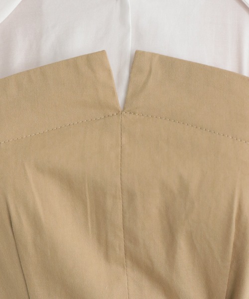 おまとめ品 セール】シャツドッキングビスチェワンピース 162495