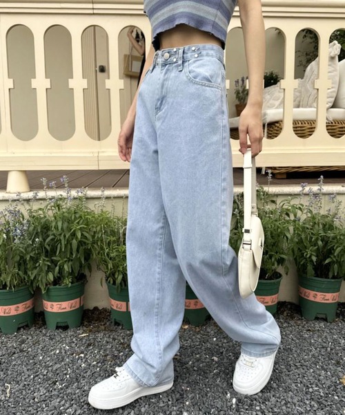 ハイウエストデニム　CD170　COLOR:WHITE - WH サイズ:23 楽天市場】新色・即納【股下73.5センチ】☆ハイウエスト細見え・脚長