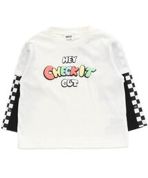 BREEZE | 2色2柄レイヤード風Tシャツ(Tシャツ/カットソー)