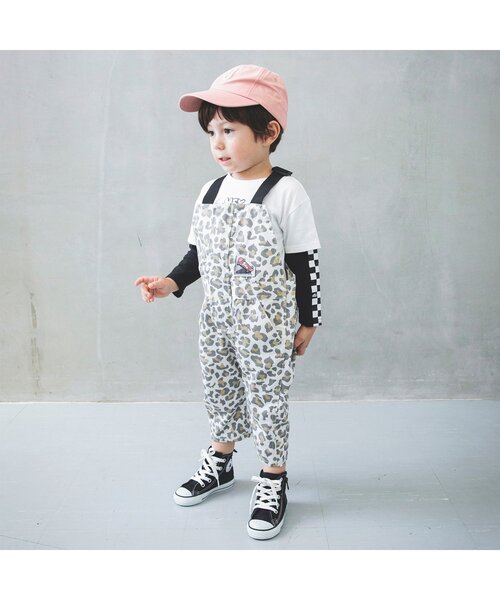 BREEZE（ブリーズ）の「2色2柄レイヤード風Tシャツ（Tシャツ/カットソー・キッズ・ブラック/オフホワイト・100/140/130/110/90/120/80）」の6枚目の写真