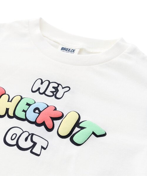 BREEZE（ブリーズ）の「2色2柄レイヤード風Tシャツ（Tシャツ/カットソー・キッズ・ブラック/オフホワイト・100/140/130/110/90/120/80）」の12枚目の写真