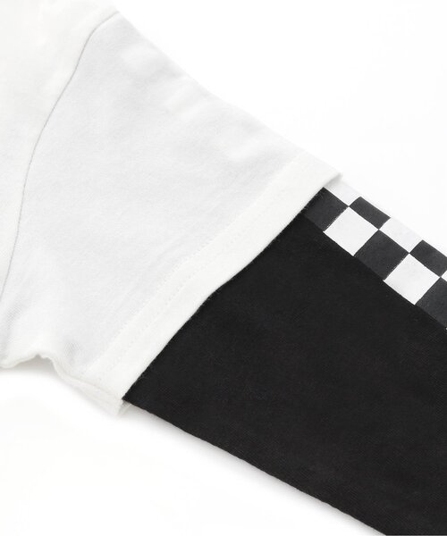 BREEZE（ブリーズ）の「2色2柄レイヤード風Tシャツ（Tシャツ/カットソー・キッズ・ブラック/オフホワイト・100/140/130/110/90/120/80）」の15枚目の写真