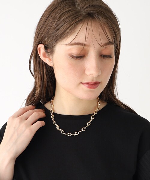 OPAQUE.CLIP（オペークドットクリップ）の「◆メタルチェーンネックレス（ネックレス・レディース・ゴールド・00）」の3枚目の写真