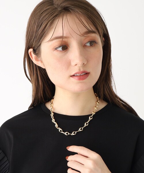 OPAQUE.CLIP（オペークドットクリップ）の「◆メタルチェーンネックレス（ネックレス・レディース・ゴールド・00）」の4枚目の写真