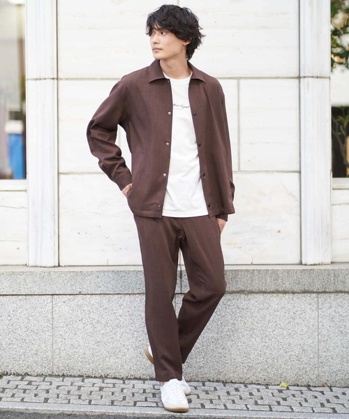 a.v.v（アーヴェヴェ）の「【M-XXL】リライトコーチジャケット(セットアップ対応)（カバーオール・メンズ・ブラック/ダークブラウン・46/48/50/52）」の17枚目の写真