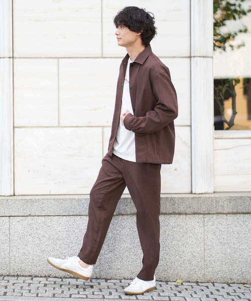 a.v.v（アーヴェヴェ）の「【M-XXL】リライトコーチジャケット(セットアップ対応)（カバーオール・メンズ・ブラック/ダークブラウン・46/48/50/52）」の20枚目の写真