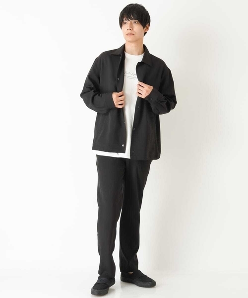 a.v.v（アーヴェヴェ）の「【M-XXL】リライトコーチジャケット(セットアップ対応)（カバーオール・メンズ・ブラック/ダークブラウン・46/48/50/52）」の13枚目の写真