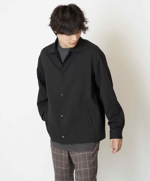 a.v.v（アーヴェヴェ）の「【M-XXL】リライトコーチジャケット(セットアップ対応)（カバーオール・メンズ・ブラック/ダークブラウン・46/48/50/52）」の7枚目の写真