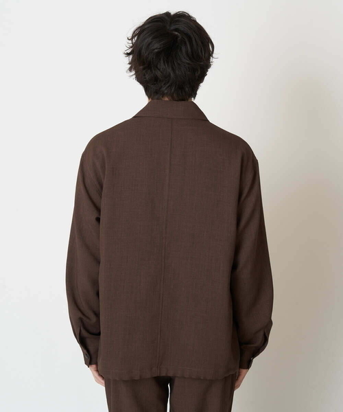 a.v.v（アーヴェヴェ）の「【M-XXL】リライトコーチジャケット(セットアップ対応)（カバーオール・メンズ・ブラック/ダークブラウン・46/48/50/52）」の16枚目の写真