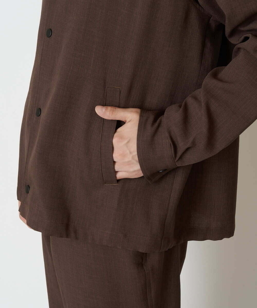 a.v.v（アーヴェヴェ）の「【M-XXL】リライトコーチジャケット(セットアップ対応)（カバーオール・メンズ・ブラック/ダークブラウン・46/48/50/52）」の22枚目の写真