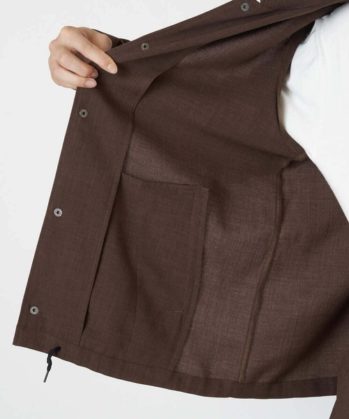 a.v.v（アーヴェヴェ）の「【M-XXL】リライトコーチジャケット(セットアップ対応)（カバーオール・メンズ・ブラック/ダークブラウン・46/48/50/52）」の8枚目の写真