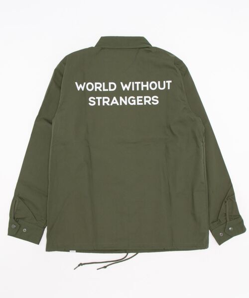 GIORDANO（ジョルダーノ）の「[GIORDANO] ライオン刺繍 コーチジャケット (撥水加工)（ブルゾン・レディース・ブラック/ダークグリーン/ベージュ・MEDIUM/LARGE）」の4枚目の写真