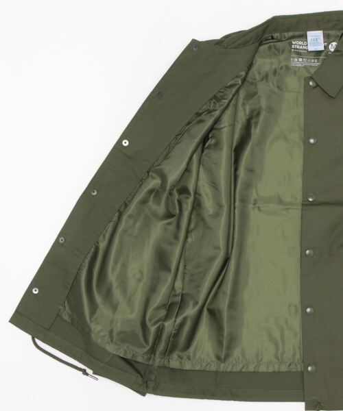 GIORDANO（ジョルダーノ）の「[GIORDANO] ライオン刺繍 コーチジャケット (撥水加工)（ブルゾン・レディース・ブラック/ダークグリーン/ベージュ・MEDIUM/LARGE）」の5枚目の写真