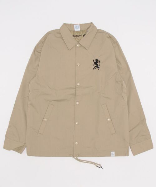 GIORDANO（ジョルダーノ）の「[GIORDANO] ライオン刺繍 コーチジャケット (撥水加工)（ブルゾン・レディース・ブラック/ダークグリーン/ベージュ・MEDIUM/LARGE）」の22枚目の写真