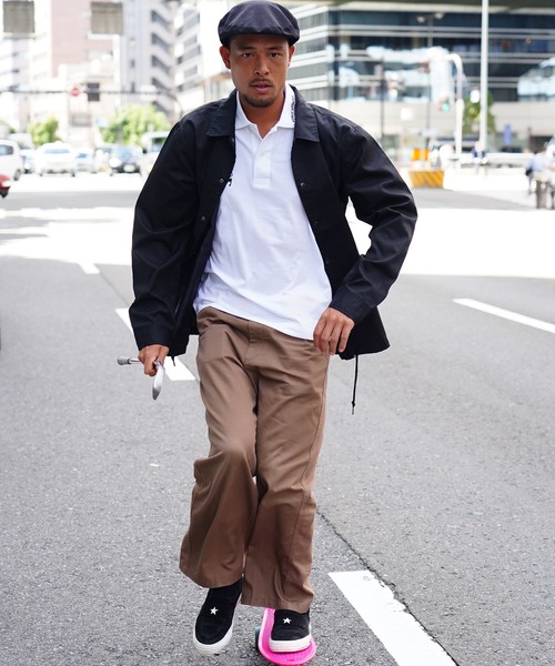 GIORDANO（ジョルダーノ）の「[GIORDANO] ライオン刺繍 コーチジャケット (撥水加工)（ブルゾン・レディース・ブラック/ダークグリーン/ベージュ・MEDIUM/LARGE）」の9枚目の写真