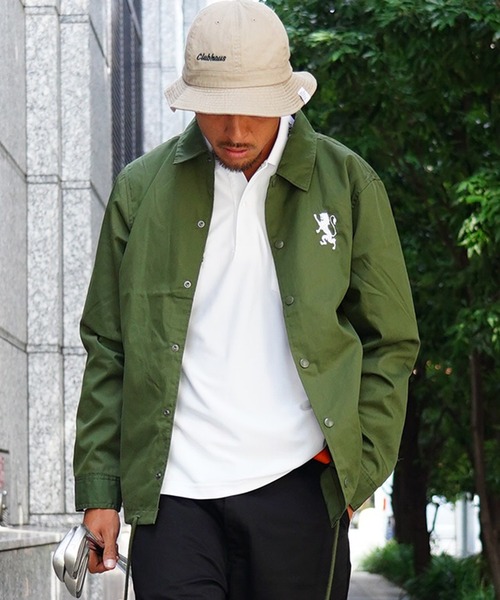 GIORDANO（ジョルダーノ）の「[GIORDANO] ライオン刺繍 コーチジャケット (撥水加工)（ブルゾン・レディース・ブラック/ダークグリーン/ベージュ・MEDIUM/LARGE）」の18枚目の写真