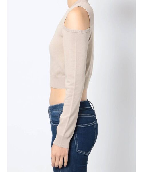 GYDA(ジェイダ)の「【セットアップ着用可】ビスチェレイヤードライク ロングスリーブニットトップス(ニット/セーター・レディース・ブラック/ベージュ・FREE)」の20枚目の写真