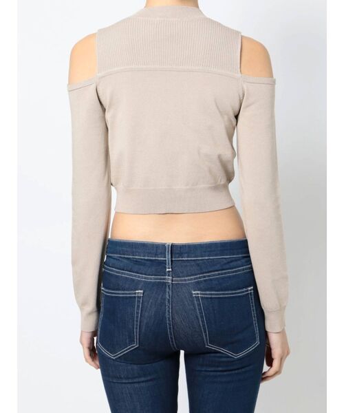 GYDA(ジェイダ)の「【セットアップ着用可】ビスチェレイヤードライク ロングスリーブニットトップス(ニット/セーター・レディース・ブラック/ベージュ・FREE)」の21枚目の写真