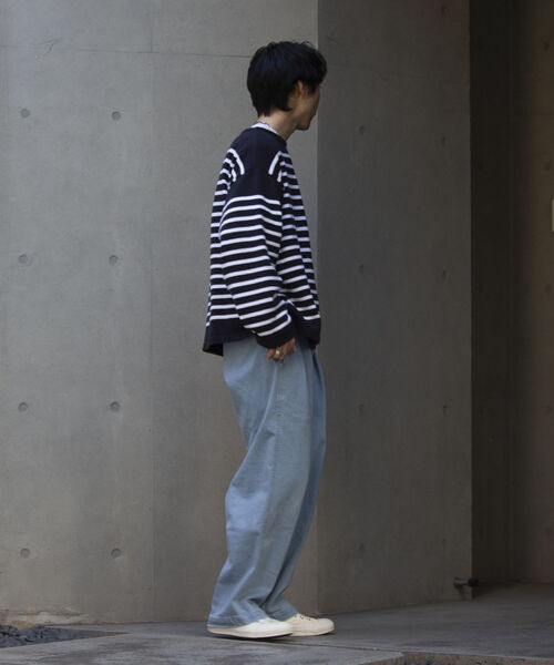 GLOSTER（グロスター）の「【GLOSTER/グロスター】フレンチバスクニット プルオーバー ボートネック ボーダーニット（ニット/セーター・メンズ・ブルー系その他/ホワイト系その他2/ホワイト系その他/ブラック・M/L/S）」の22枚目の写真