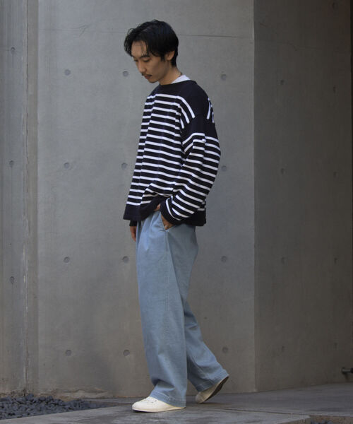 GLOSTER（グロスター）の「【GLOSTER/グロスター】フレンチバスクニット プルオーバー ボートネック ボーダーニット（ニット/セーター・メンズ・ブルー系その他/ホワイト系その他2/ホワイト系その他/ブラック・M/L/S）」の20枚目の写真