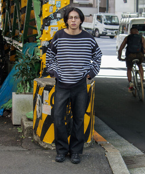 GLOSTER（グロスター）の「【GLOSTER/グロスター】フレンチバスクニット プルオーバー ボートネック ボーダーニット（ニット/セーター・メンズ・ブルー系その他/ホワイト系その他2/ホワイト系その他/ブラック・M/L/S）」の7枚目の写真