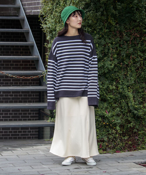 GLOSTER（グロスター）の「【GLOSTER/グロスター】フレンチバスクニット プルオーバー ボートネック ボーダーニット（ニット/セーター・メンズ・ブルー系その他/ホワイト系その他2/ホワイト系その他/ブラック・M/L/S）」の5枚目の写真