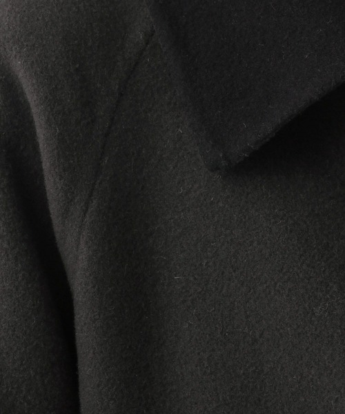 LOWRYS FARM（ローリーズファーム）の「メリノダブルフェイスステンコート　285072（ステンカラーコート・レディース・アイボリー/チャコールグレー/チェック・FREE）」の17枚目の写真