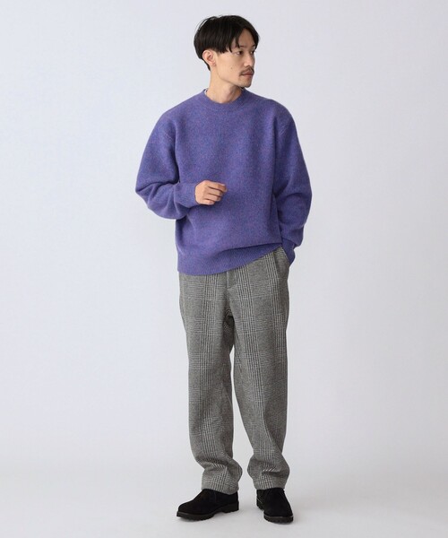 SHIPS（シップス）の「SHIPS: WOOLLET チェック柄 リラックス イージーパンツ（スラックス・メンズ・ブラウン/ダークグレー・SMALL/MEDIUM/LARGE/X-LARGE）」の20枚目の写真