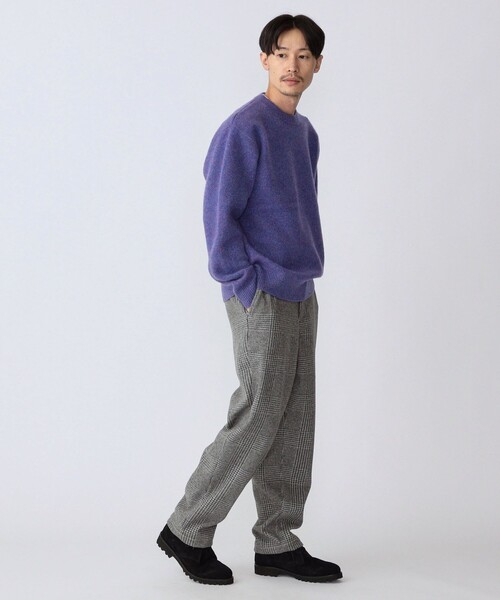SHIPS（シップス）の「SHIPS: WOOLLET チェック柄 リラックス イージーパンツ（スラックス・メンズ・ブラウン/ダークグレー・SMALL/MEDIUM/LARGE/X-LARGE）」の17枚目の写真