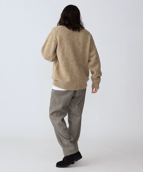 SHIPS（シップス）の「SHIPS: WOOLLET チェック柄 リラックス イージーパンツ（スラックス・メンズ・ブラウン/ダークグレー・SMALL/MEDIUM/LARGE/X-LARGE）」の15枚目の写真