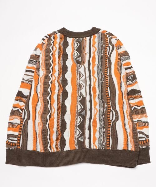 SITRY（シトリー）の「Balloon Sleeve Big silhouette 3D Knit Cardigan/バルーンスリーブ ビッグシルエット 3D  ニット カーディガン/カーデ（カーディガン/ボレロ・メンズ・チャコールグレー/ブラウン/グリーン・M/L）」の11枚目の写真