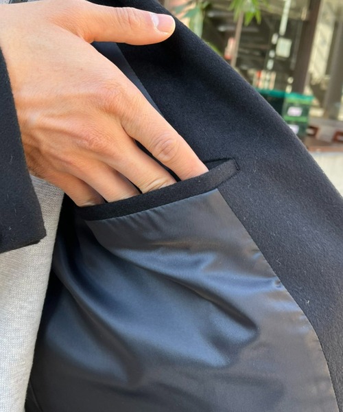 CIAOPANIC(チャオパニック)の「【RAXA/ラシャ】チェスターコート(チェスターコート・メンズ・ブラック/ブラウン/ダークブラウン・MEDIUM/LARGE)」の11枚目の写真