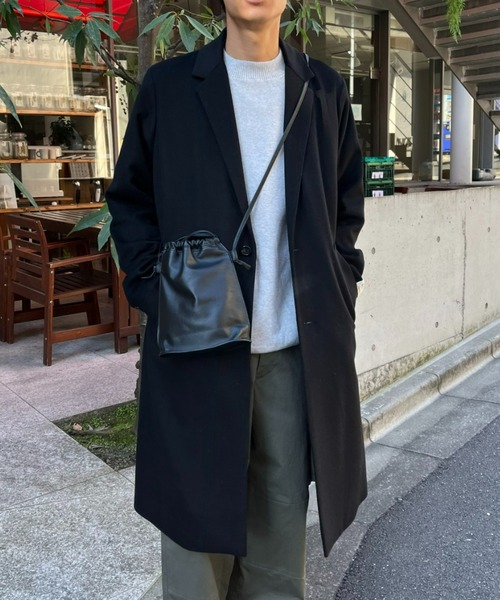 CIAOPANIC(チャオパニック)の「【RAXA/ラシャ】チェスターコート(チェスターコート・メンズ・ブラック/ブラウン/ダークブラウン・MEDIUM/LARGE)」の5枚目の写真