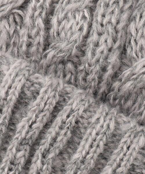 SHOO・LA・RUE(シューラルー)の「◆2WAYケーブルニット帽(ニットキャップ/ビーニー・レディース・ライトブルー/ブラック/グレー/イエロー・00)」の10枚目の写真