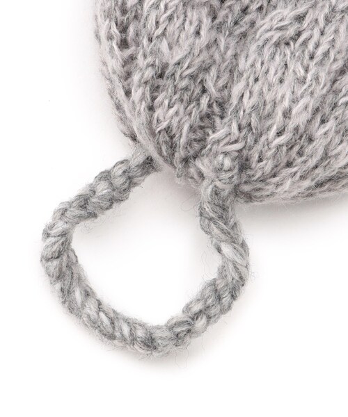 SHOO・LA・RUE(シューラルー)の「◆2WAYケーブルニット帽(ニットキャップ/ビーニー・レディース・ライトブルー/ブラック/グレー/イエロー・00)」の7枚目の写真